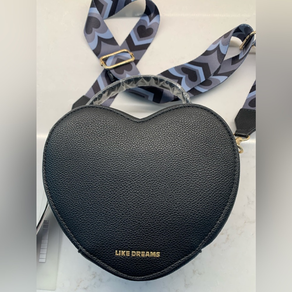 NEW Like Dreams Black Heart 🖤 Crossbody Bag - Picture 9 of 9